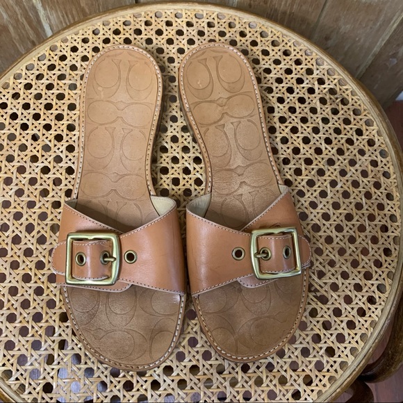 Coach single strap with buckle sandals - Picture 9 of 13